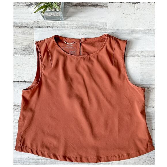 Wayre Limited Edition: Boxy Shift Snap Crop Tank Top small rose water terracotta - Picture 4 of 8